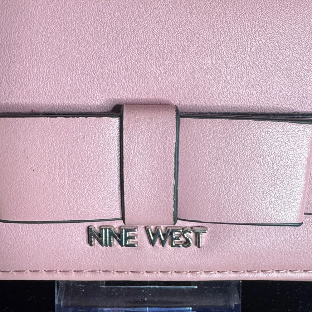 Nine West Blush Pink Bow Wallet